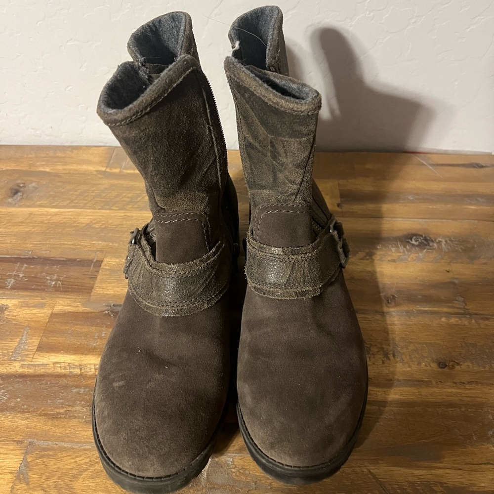 Olive green boots